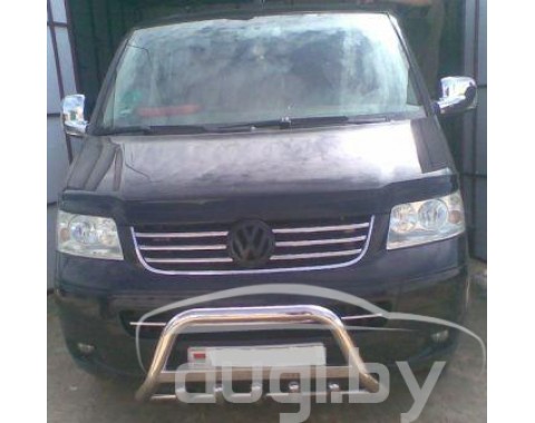 Передняя защита кенгурятник с надписью ''VOLKSWAGEN'' для Caravelle T5